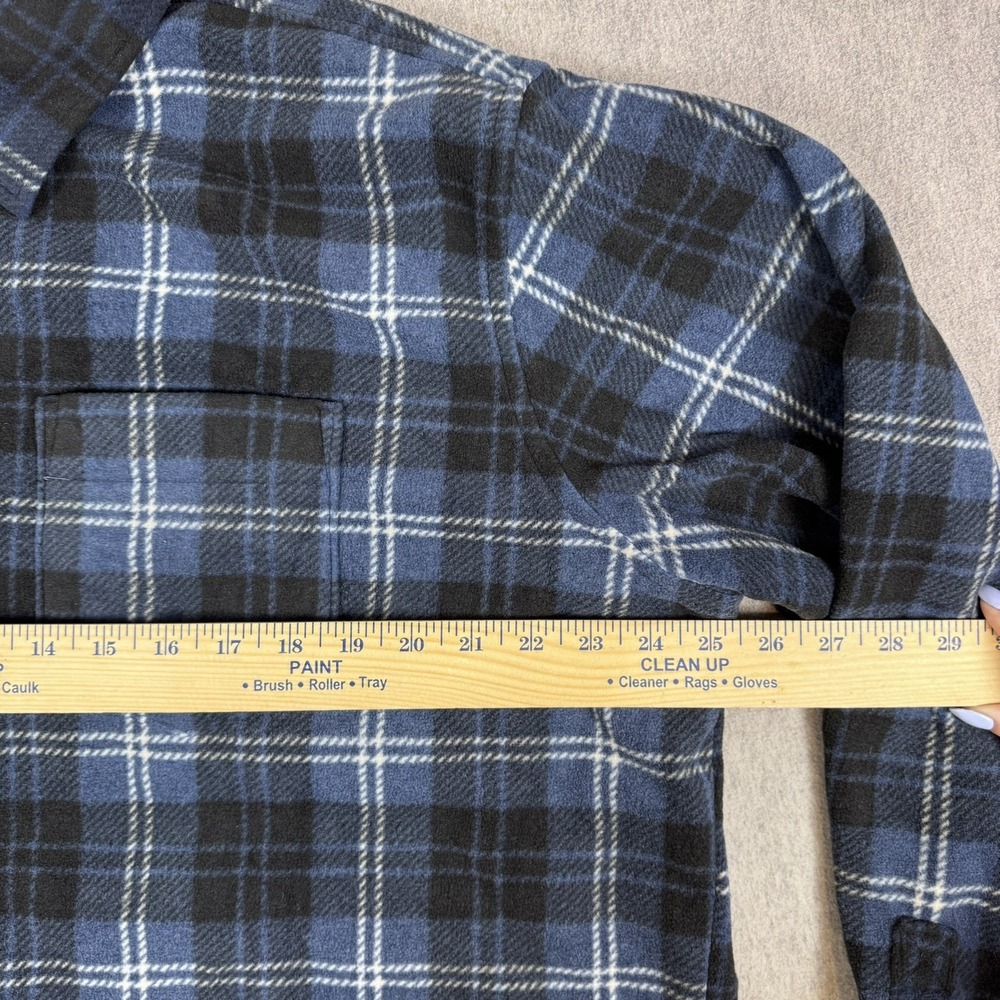 Eddie Bauer Men's 2XL Quest‎ Multi-Colored Plain Button-down Fleece Casual Cozy - Picture 11 of 11